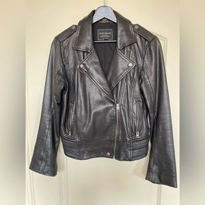 Lucky Brand Leather Moto Jacket